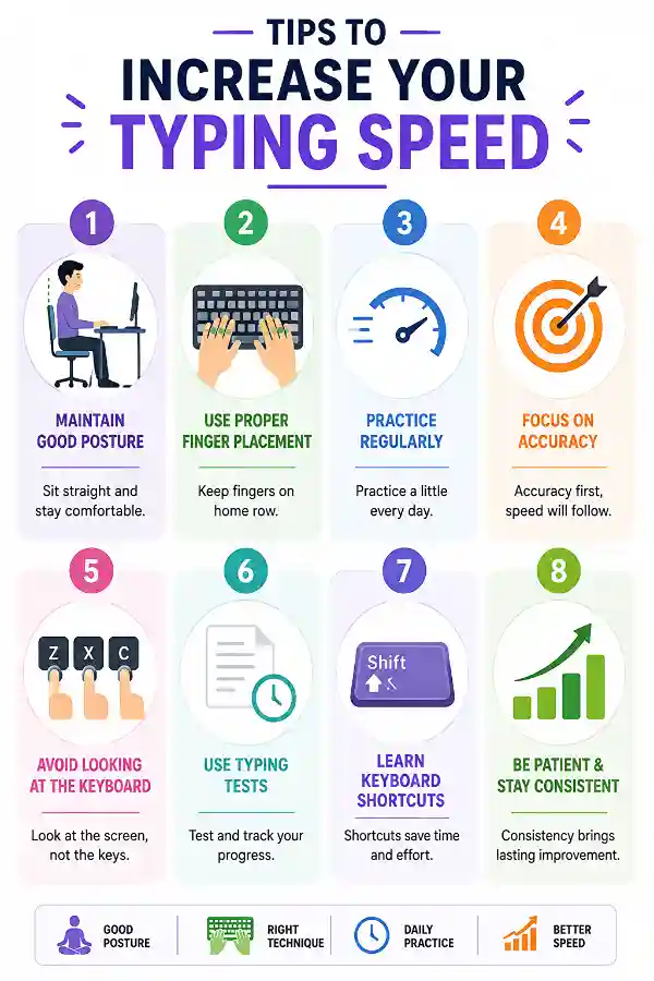 Tips to increase your typing speed